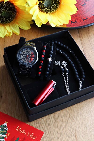 Northwatch Jant Kadran Erkek Kol Saati Çakmak Tesbih Bileklik Seti