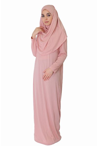 ZEHRANAZ NAMAZ ELBİSESİ Powder Non-Zipper Prayer Dress