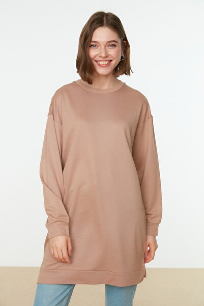 Trendyol Modest Pink-Mink 2 Pack Crew Neck Basic πλεκτό φούτερ TCTAW22TW0152