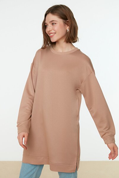 Trendyol Modest Pink-Mink 2 Pack Crew Neck Basic πλεκτό φούτερ TCTAW22TW0152