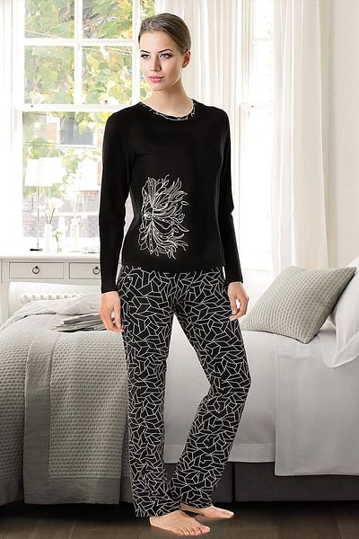 Doremi Set de pijamale cu flori de noapte sezon nou