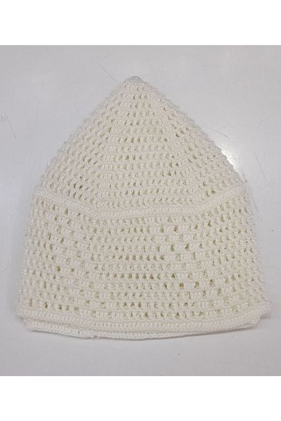 hüseyin ceran Hand Knitted Skullcap White