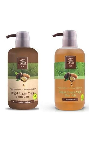 Eyüp Sabri Tuncer 600 ml Natural Argan Oil Shower Gel and Argan Oil Shampoo