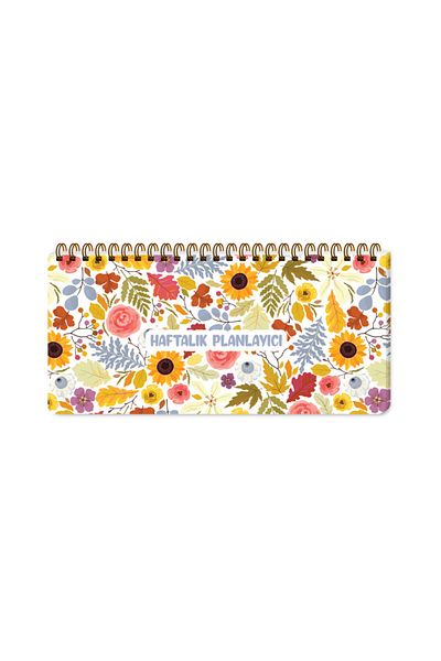 KESKİN COLOR Spiral Weekly Planner - Sunflower 13X27Cm 830151 -99
