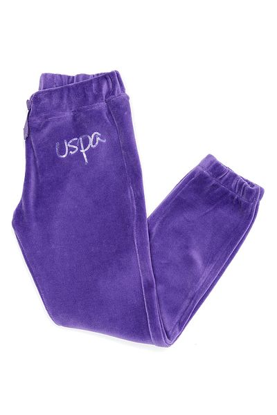 U.S. Polo Assn. Μωβ κοριτσίστικο πλεκτό παντελόνι