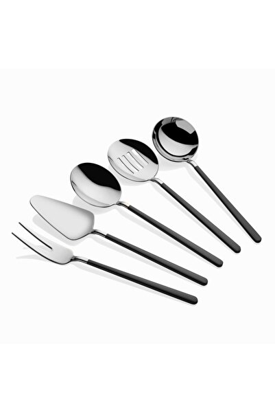 Dame Marie طقم مغرفة أليجرا أسود 5 قطع