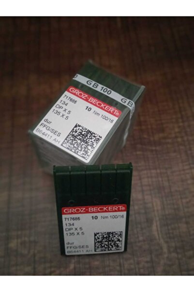 Groz Beckert Dikiş Makinesi Iğnesi Düz Makine Kalın Dip No:16 100 Adet