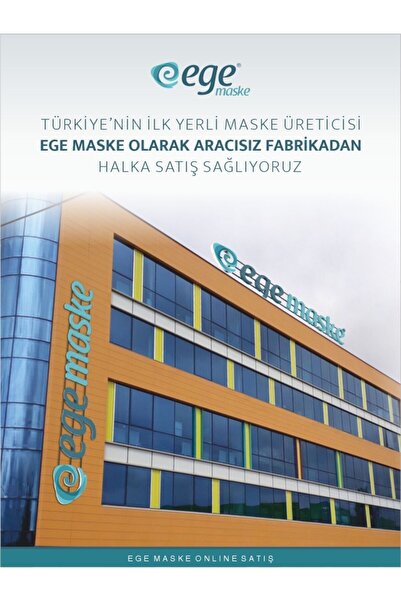 EGE MASKE Ege Ffp2 4014-k N95 Ventilsiz Maske 25 li Turuncu