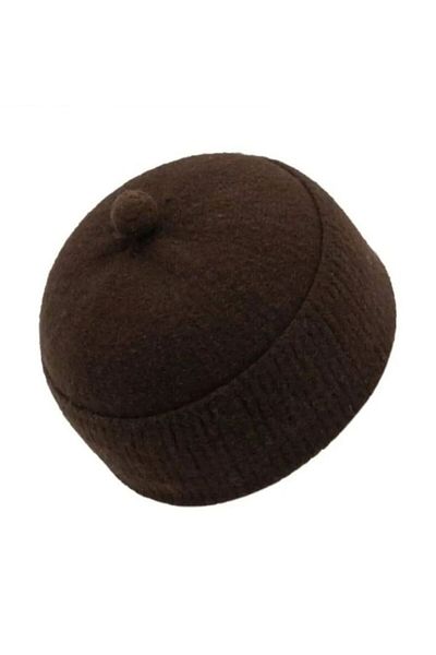 hüseyin ceran Genuine Felt Skull Brown