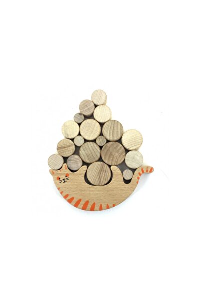 soylu ahşap oyuncak Balance Game - Wooden Cat