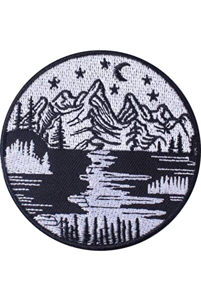 Genel Markalar Gece Ay Yıldız Doğa Dere Göl Orman Dağ Manzara Nakış Işleme Ar...