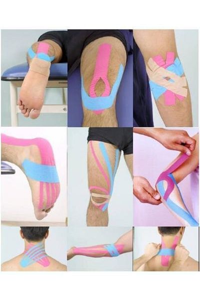 MEDWELT Turmed Kinesio Tape Pain Sports Band - Yellow Color 5cmx5m