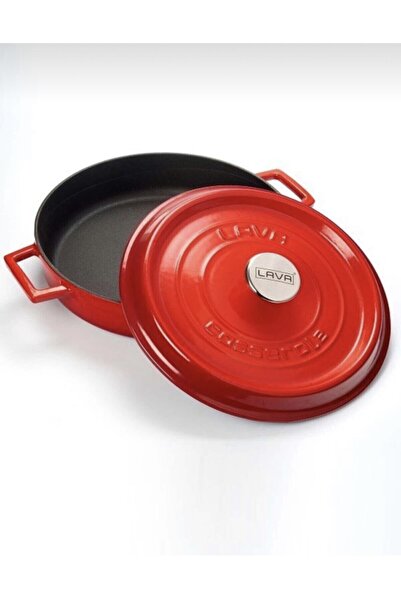 Lava Casting Multi-Purpose Yayvan Trendy 28cm Pot Red