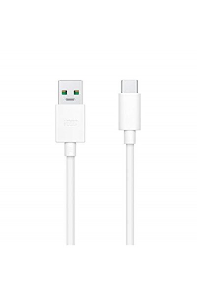 OPPO Super Vooc Dl129 Usb Type-c Şarj Ve Data Kablosu Beyaz 1 m