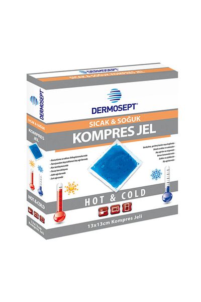 DERMOSEPT Hot Cold Thermo Gel Compress Ice Gel Thermogel 13*13 Cm