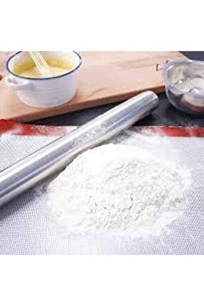 Mavienerji 50 cm Paslanmaz Alüminyum Oklava Pratik Hamur Yufka Açma Oklavası ...