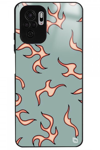 WANNA PROTECT Xiaomi Redmi Note 10S Flame Premium Patterned Glossy Phone Case