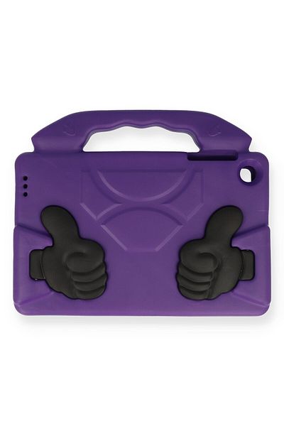 aksesuaris Newface iPad 5 Air 9.7 Case Like Tablet with Stand Silicone - Purple
