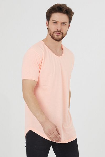 COOL TARZ Ανδρικό μπλουζάκι Candy Pink Dirty Collar Casual-tcps001r26