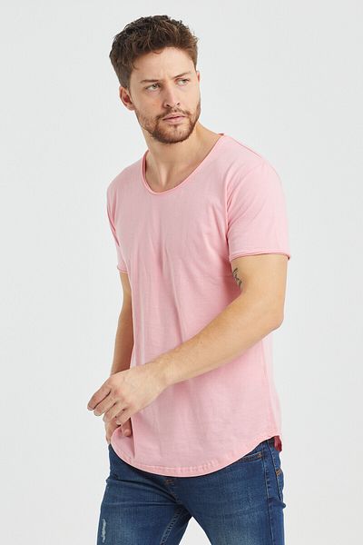 COOL TARZ Ανδρικό μπλουζάκι Casual με φούξια πέτο