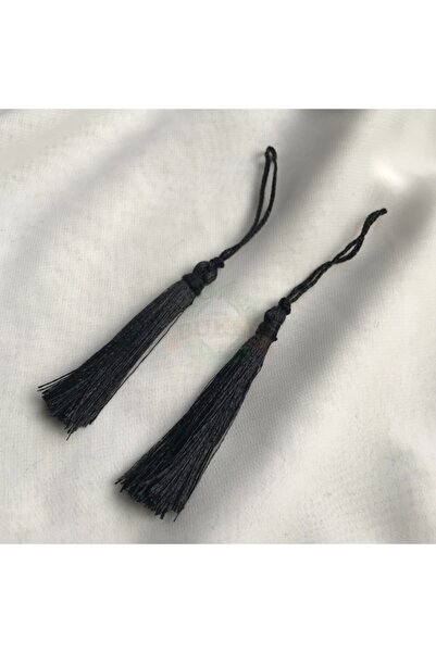 Bukle İplik 7 cm Μαύρη Μονή Φούντα 1 Τεμάχιο