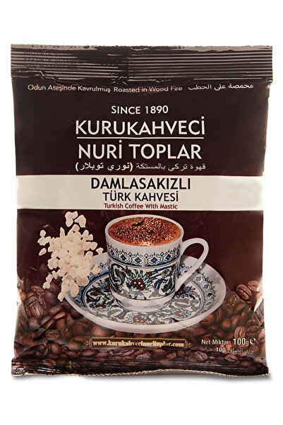 Nuri Toplar Türk Kahvesi Damla Sakızlı 100 gr