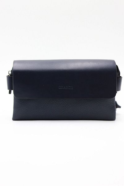 Grande 4267 Model Navy Blue Men's Genuine Leather Dress/Clutch Bag