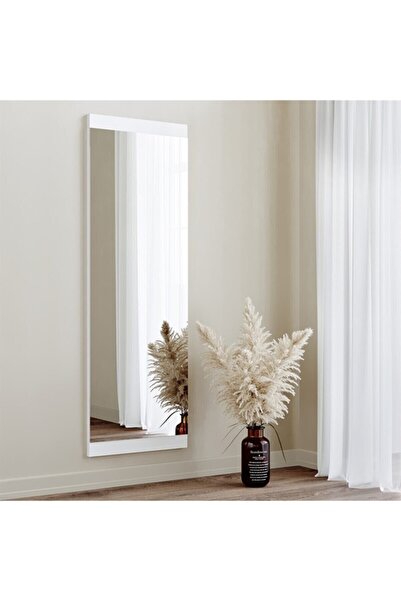 nysamo 40x120 Cm Beyaz Dekoratif Duvar Salon Koridor Ofis Boy Aynası