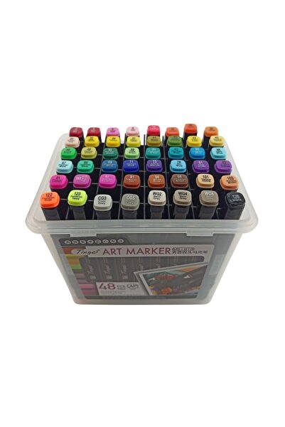 Generic Brand 48 Pieces Art Marker Plastic Box Set