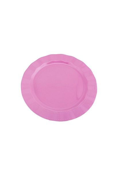 Eminonutoptanci Plastic Luxury Plate 26 Cm - Set of 6 Blue