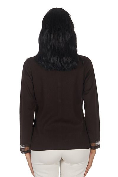 Solo Transparent Knitwear Cardigan with Skirt Sleeve
