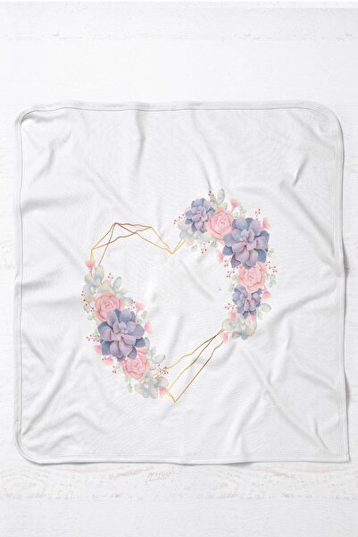 Homamia İsme Özel Penye Bebek Battaniyesi Ayıcık