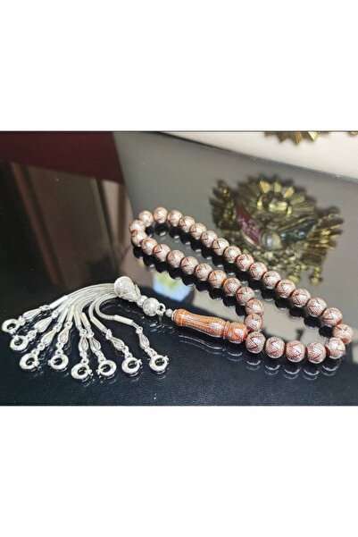 Genel Markalar 925 Ayar Gümüş Püsküllü Ve Gümüş Işlemeli Orijinal Kuka Tesbih