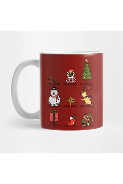 Pixxa Christmas Yoga Mug Cup