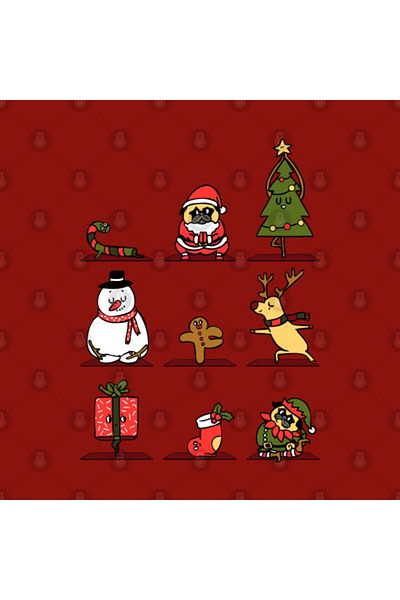 Pixxa Christmas Yoga Mug Cup