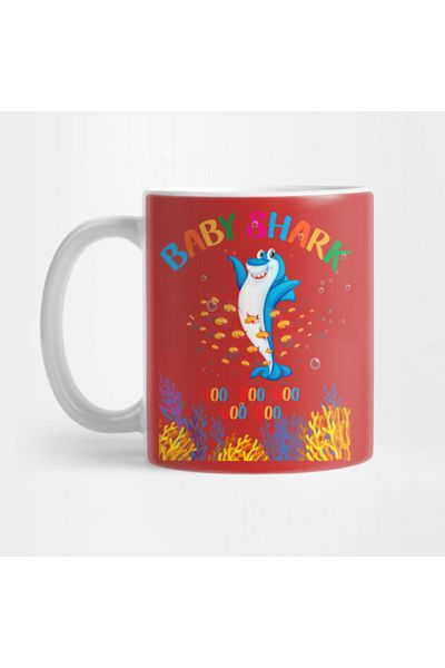 Pixxa Baby Shark Doo Doo Funny Gift Idea For Kids Mug Cup