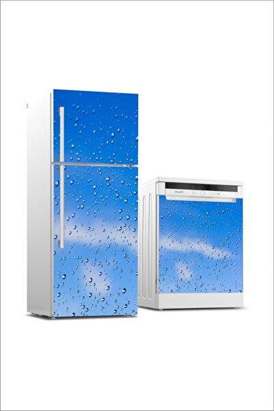 efekt reklam Холодильник і кришка посудомийної машини Покриття краплі води Са...