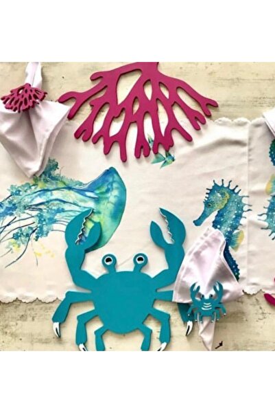 Sister Home Design Marine Yengeç Ahşap Supla - Amerikan Servis - Tabak Altı