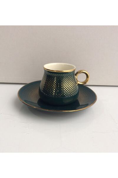 Miraç Porselen 6 Kişilik Desenli Fincan Takımı