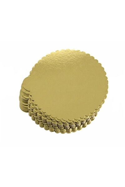 Genel Markalar 18 cm Gold Pasta Altlığı - 50 Adet Yuvarlak - Turta Mendili Kalın