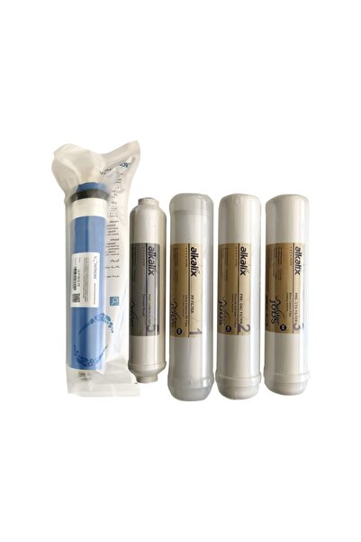 alkalix Su Arıtma Cihazı 5 Aşamalı Inline Filtre Seti