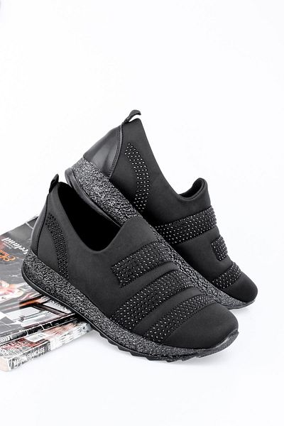 Lal Shoes & Bags Pantofi sport Beore pentru damă Stripe Stone-negru