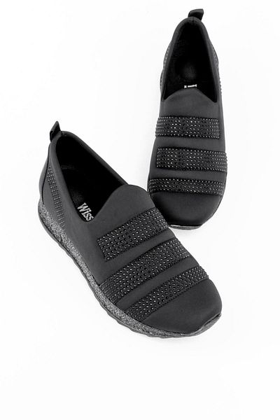 Lal Shoes & Bags Pantofi sport Beore pentru damă Stripe Stone-negru