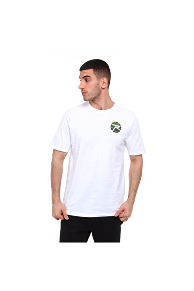 raru Ανδρικό μπλουζάκι από 100% βαμβάκι Gera White Rctb101-001