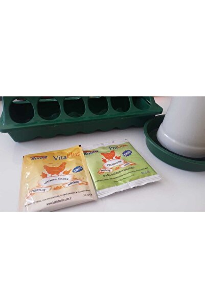 TEKPLAST Smart Prolive 50 Gr+ Smart Vitaplus 50 Gr + 30 Cm Civciv Yemlik + 1 ...