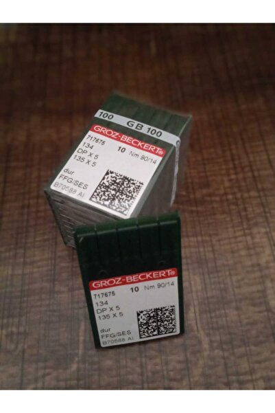 Groz Beckert Dikiş Makinesi Iğnesi Düz Makine Kalın Dip No:14 100 Adet