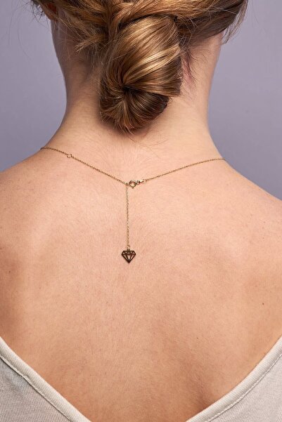 Redstone Store A Harfli 14k Sarı Altın Kaplama Gümüş Kolye