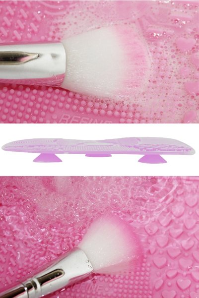Buffer Practical Easy Makeup Brush - Cleaning Mat Apparatus, Small