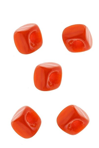 Nev Tasarım 5 Adet Turuncu Renk Avşar Kolye Ucu