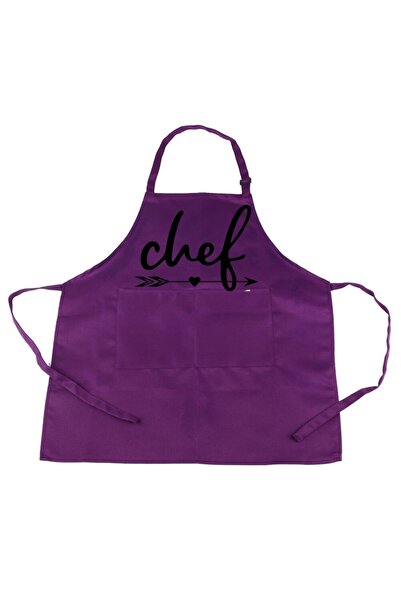 RAY TİCARET Фіолетовий фартух Дитячий фартух Кухонний фартух Фартух кухаря